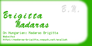 brigitta madaras business card